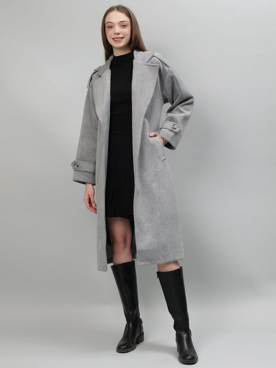 Gaiia Solid Colour Single Breasted Coat - GAIIA